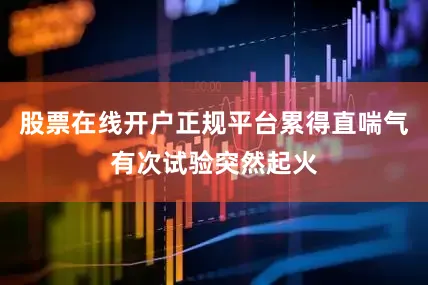 股票在线开户正规平台累得直喘气有次试验突然起火